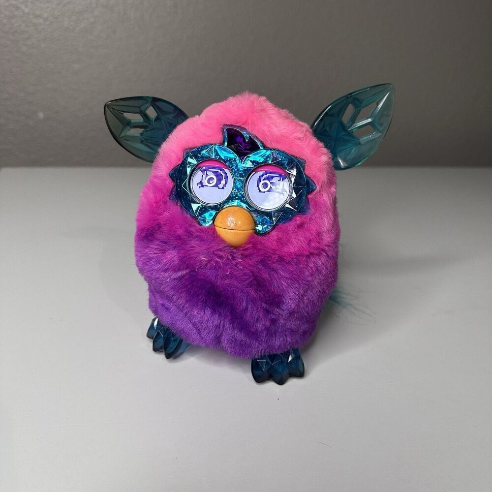 2012 FURBY Boom Crystal Series Blue Purple Pink Talking Hasbro Tested & Works